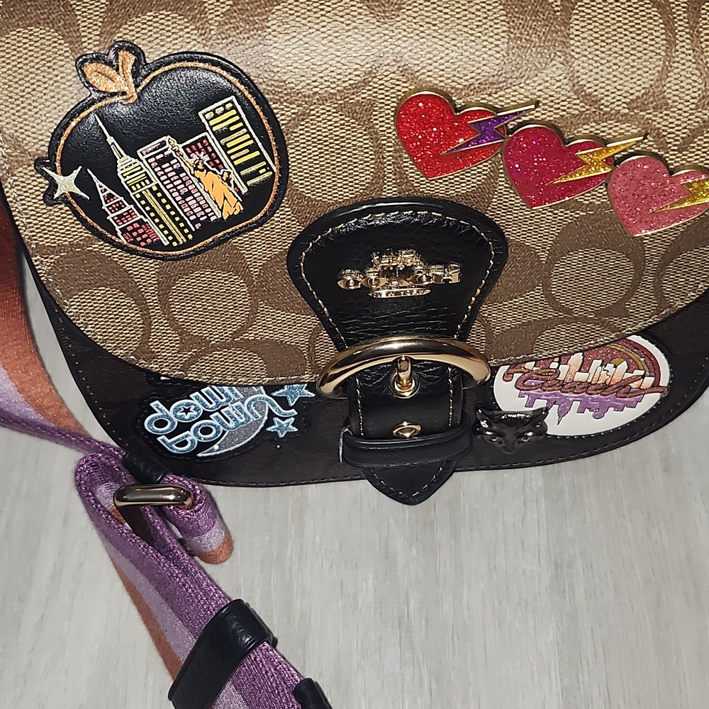 Coach Kleo Shoulder Bag 17 Limited Edition NYC Patches - Picture 2 of 16